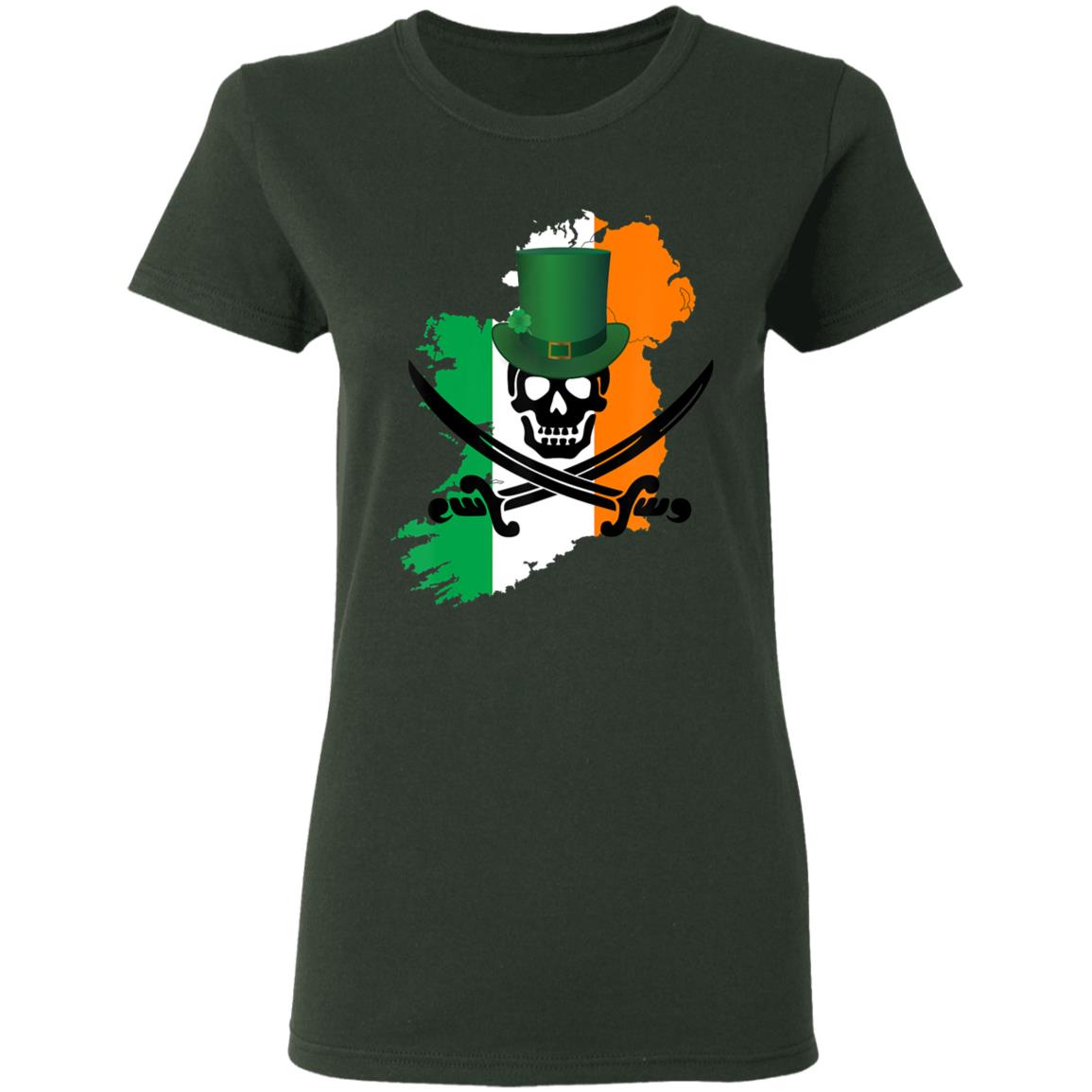 Irish Pirate Saint Patricks Day T-Shirt - Teechipus