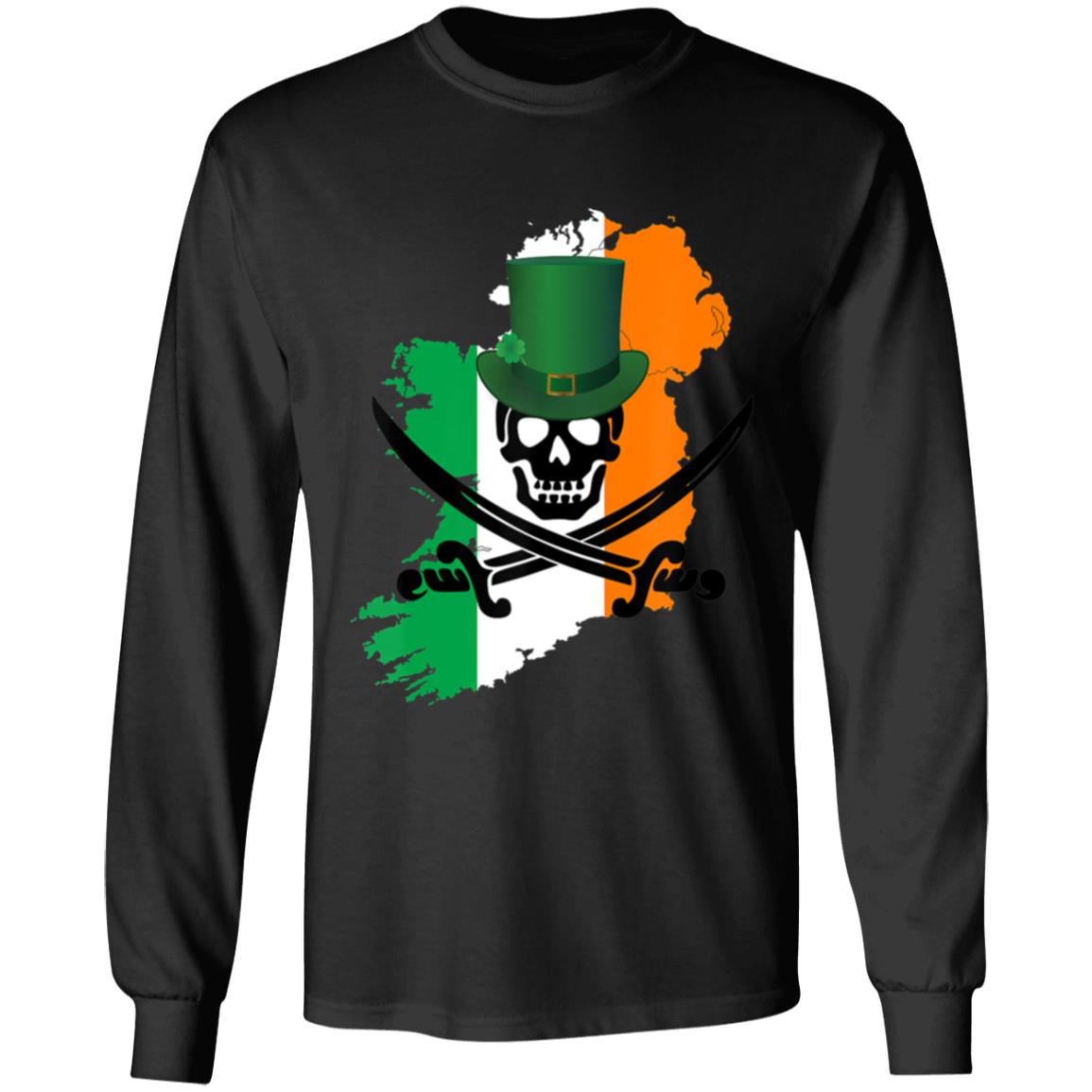 Irish Pirate Saint Patricks Day T-Shirt - Teechipus