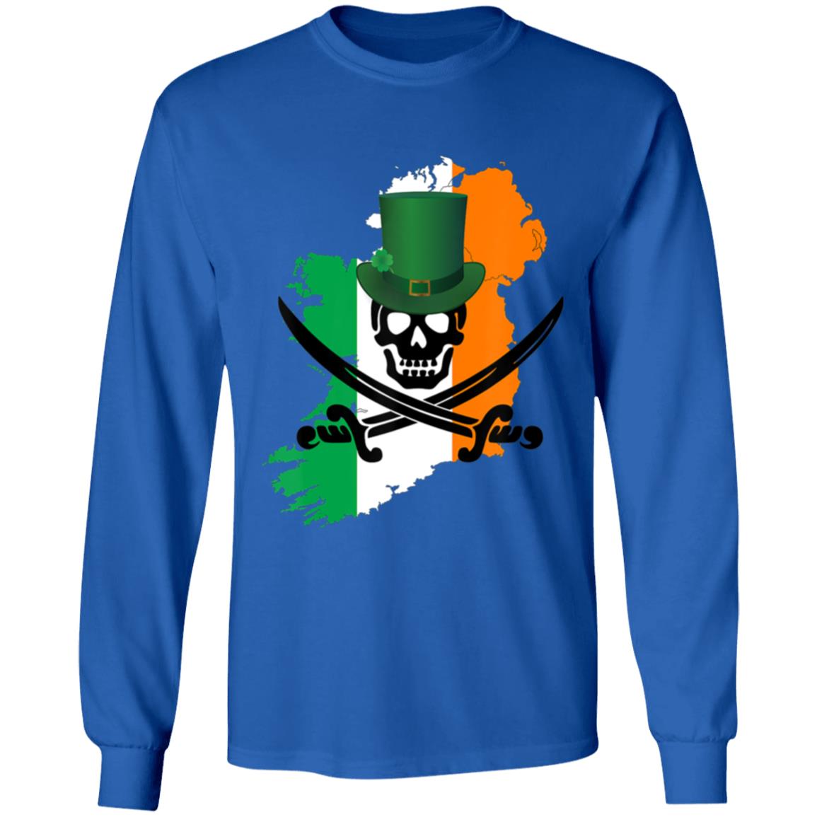 Irish Pirate Saint Patricks Day T-Shirt - Teechipus