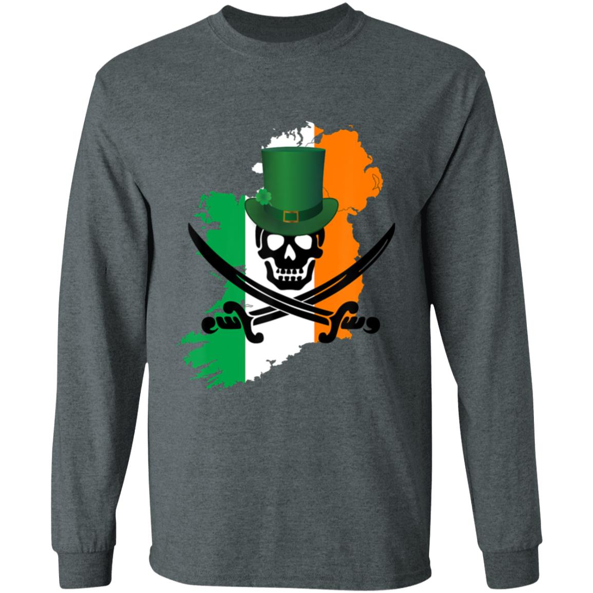 Irish Pirate Saint Patricks Day T-Shirt - Teechipus
