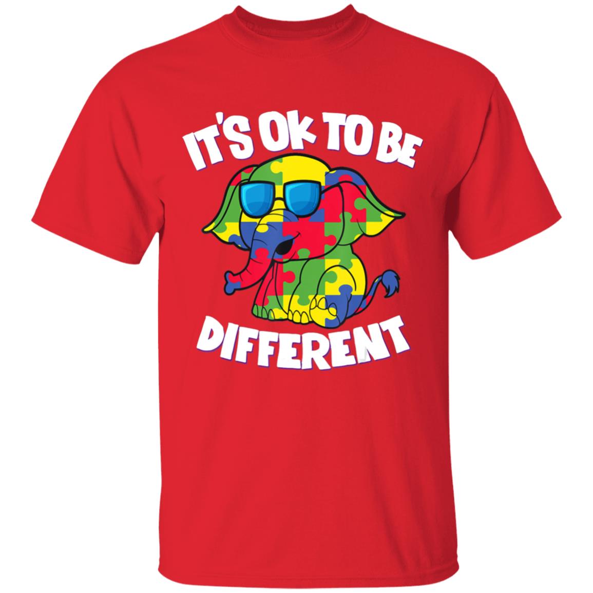 Its Ok To Be Different Autism Awareness Elephant Kids Sweatshirt - Teechipus