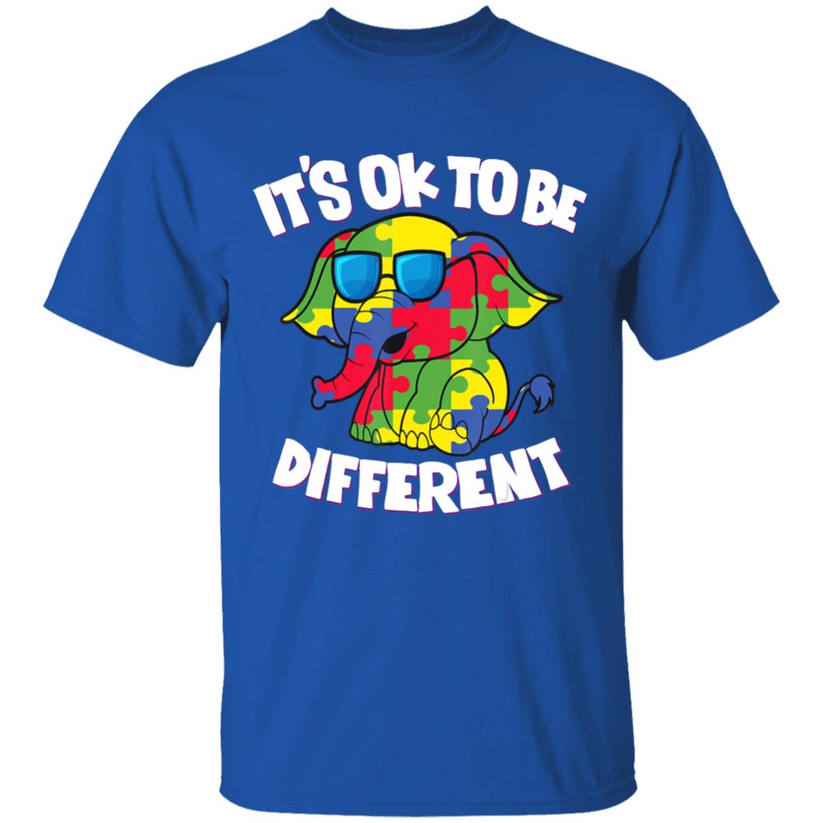 Its Ok To Be Different Autism Awareness Elephant Kids Sweatshirt - Teechipus
