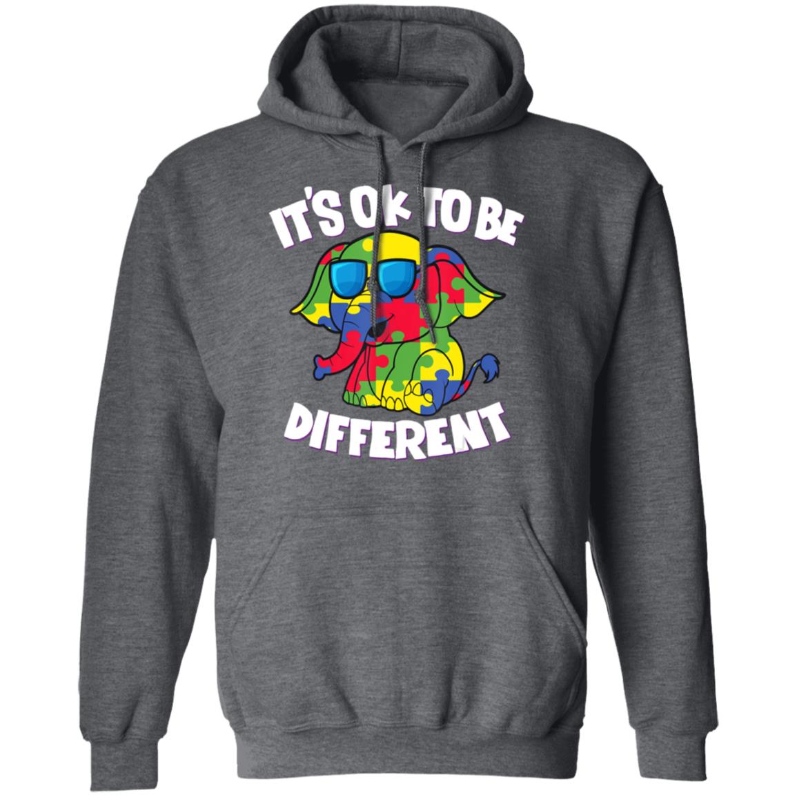 Its Ok To Be Different Autism Awareness Elephant Kids Sweatshirt - Teechipus