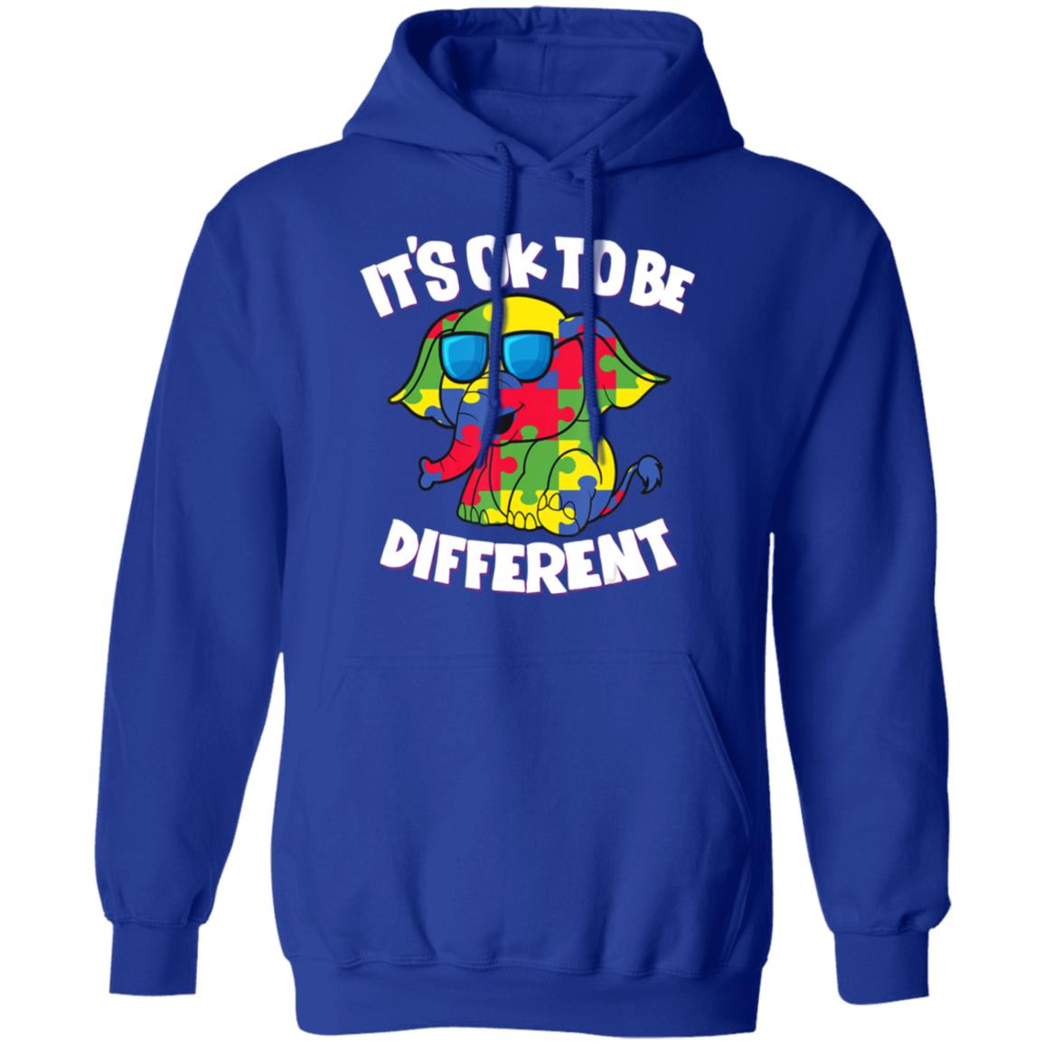 Its Ok To Be Different Autism Awareness Elephant Kids Sweatshirt - Teechipus