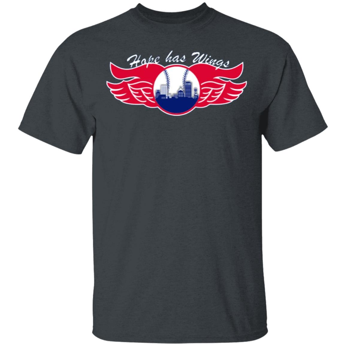 Hope Has Wings Shirt Royal Rochester Red Wings - Teechipus