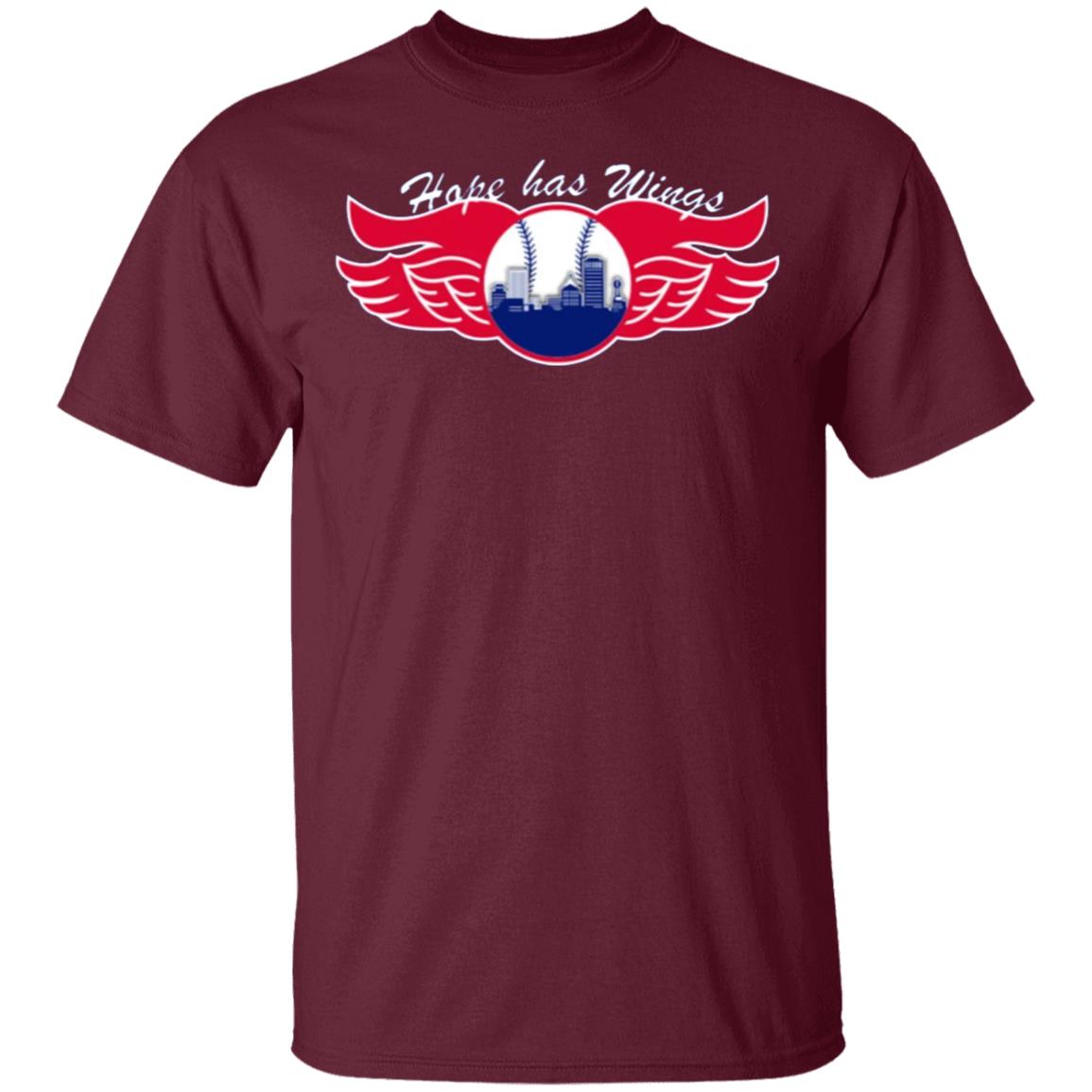 Hope Has Wings Shirt Royal Rochester Red Wings - Teechipus