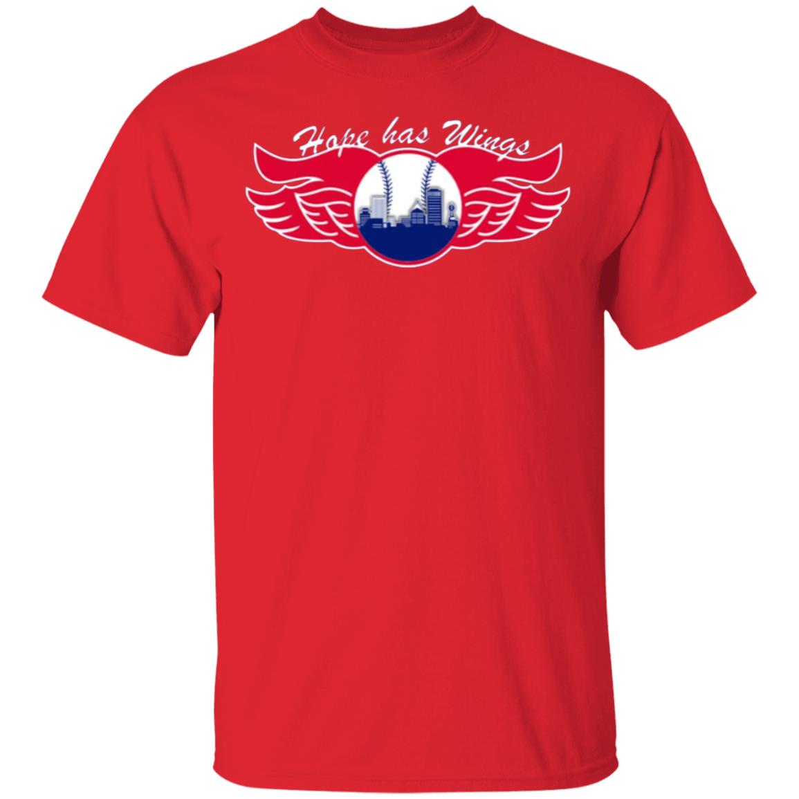 Hope Has Wings Shirt Royal Rochester Red Wings - Teechipus