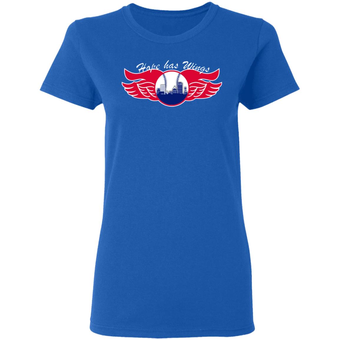 Hope Has Wings Shirt Royal Rochester Red Wings - Teechipus