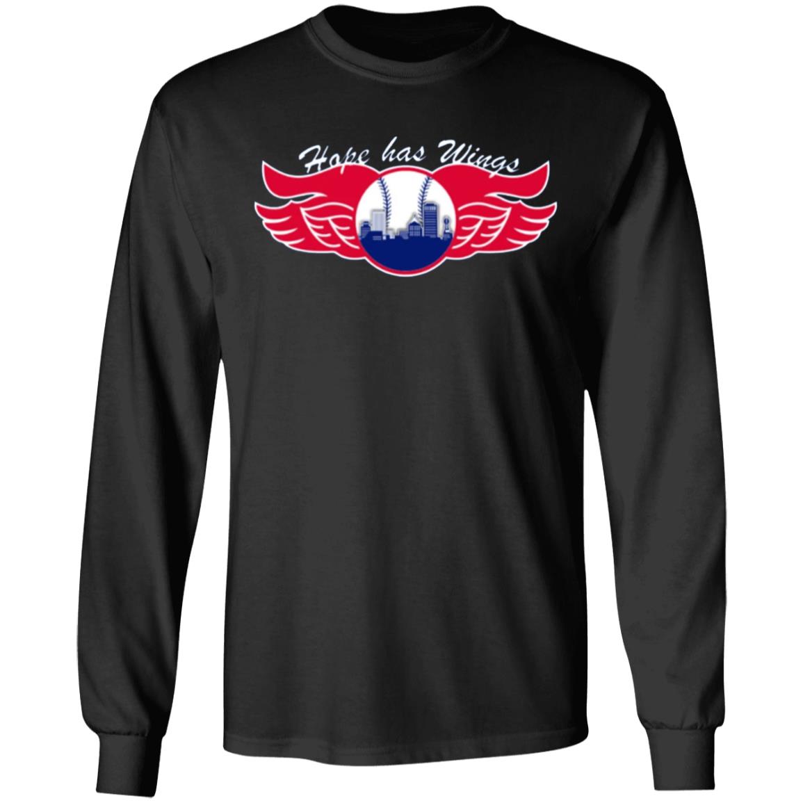 Hope Has Wings Shirt Royal Rochester Red Wings - Teechipus