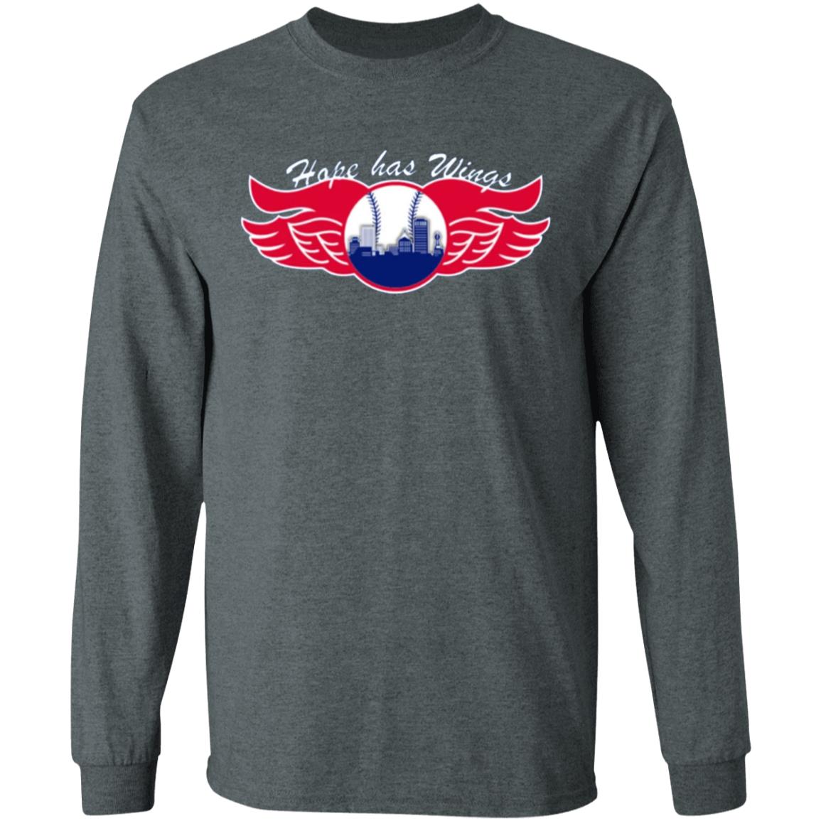 Hope Has Wings Shirt Royal Rochester Red Wings - Teechipus