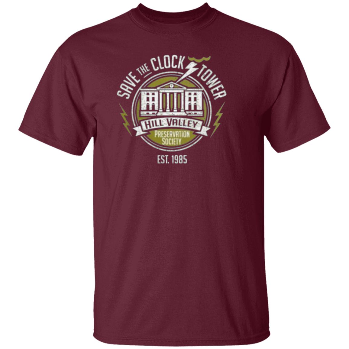 hill valley preservation shirt Awesome Save The Clock Tower Hill Valley Preservation Society Shirt - Teechipus