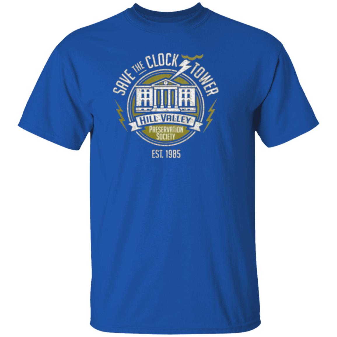 hill valley preservation shirt Awesome Save The Clock Tower Hill Valley Preservation Society Shirt - Teechipus