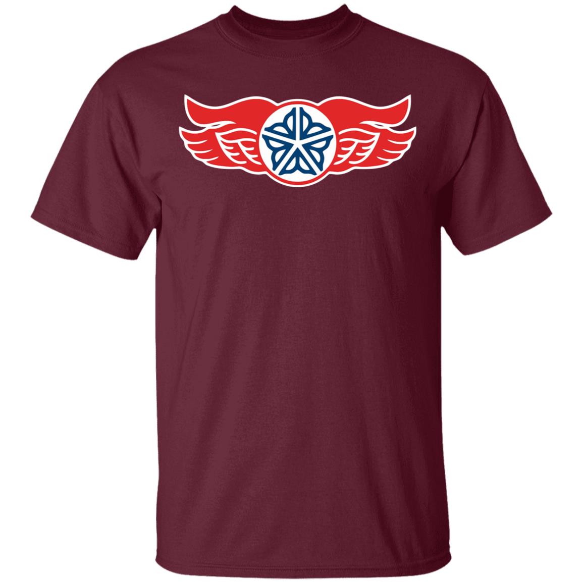 Roc the Roc Logo Shirt Blue Rochester Red Wings - Teechipus