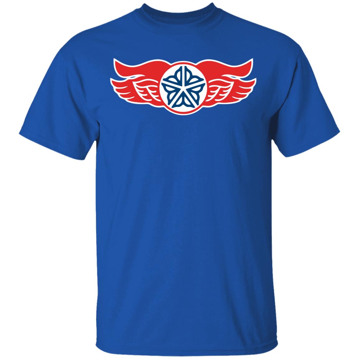 Roc the Roc Logo Shirt Blue Rochester Red Wings - Teechipus