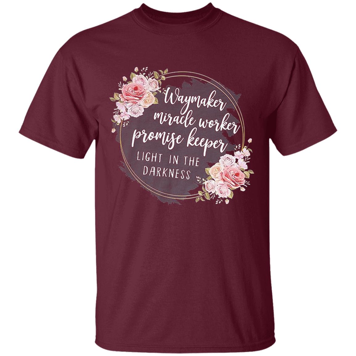 Waymaker miracle worker promise keeper light floral hoodie - Teechipus