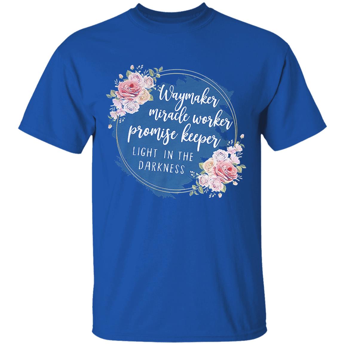 Waymaker miracle worker promise keeper light floral hoodie - Teechipus