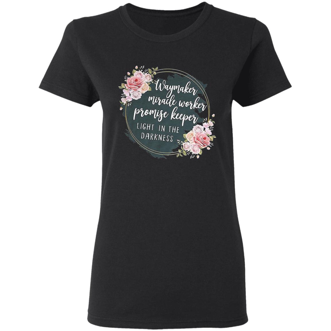 Waymaker miracle worker promise keeper light floral hoodie - Teechipus