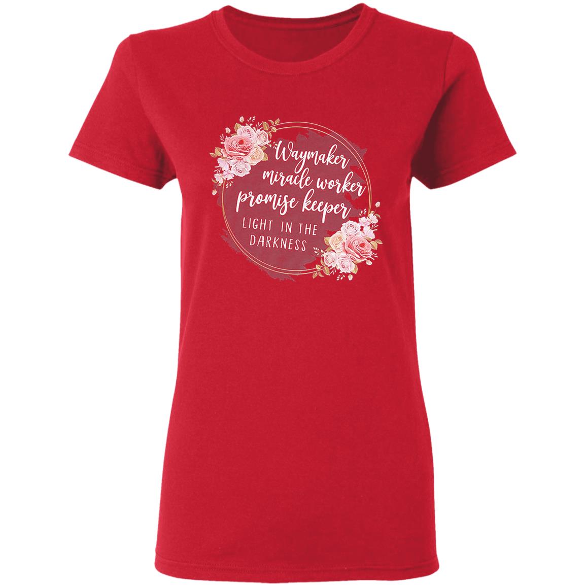 Waymaker miracle worker promise keeper light floral hoodie - Teechipus