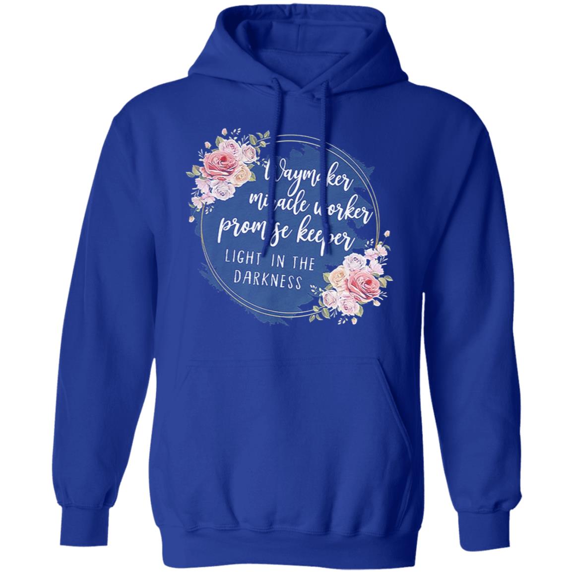 Waymaker miracle worker promise keeper light floral hoodie - Teechipus