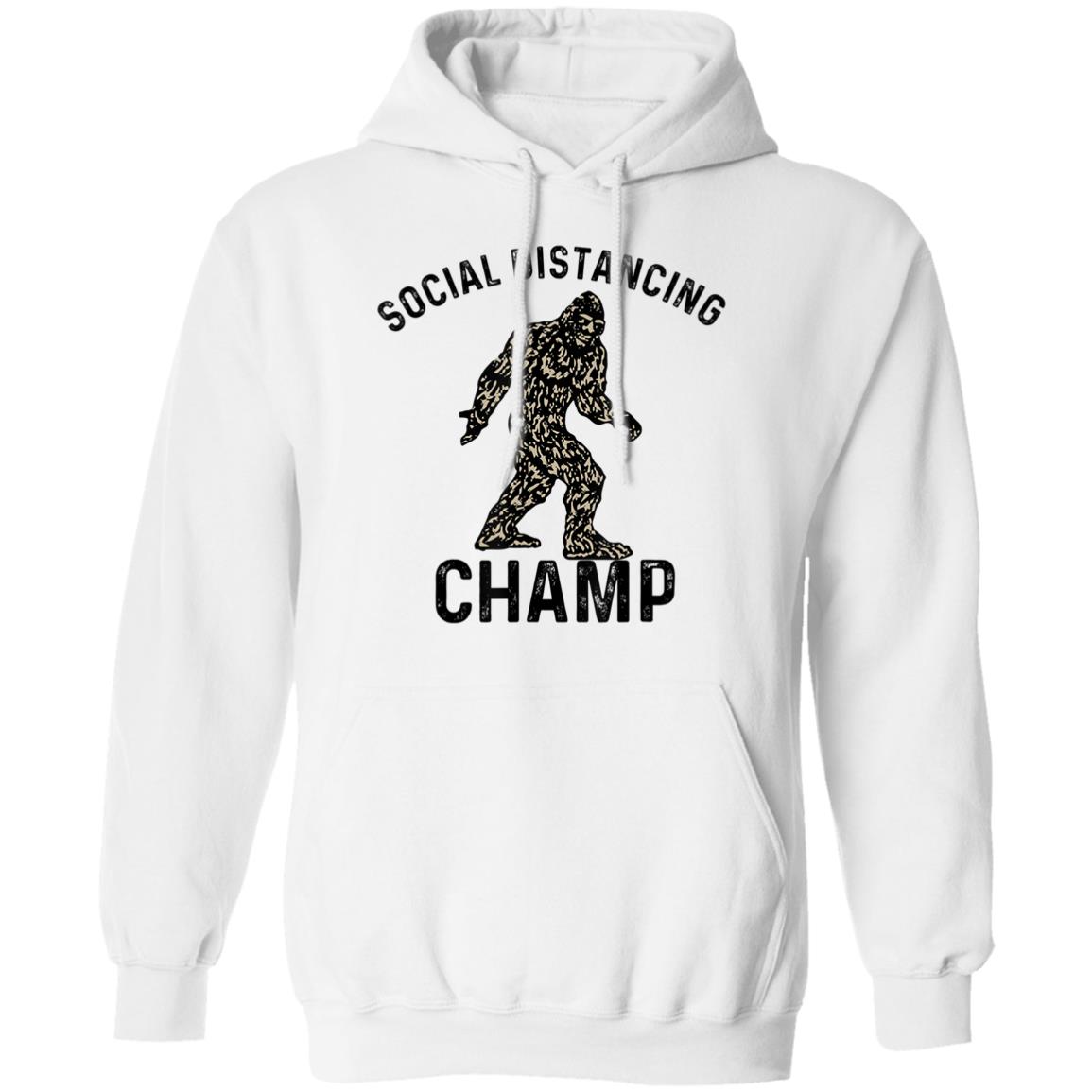 Social distancing champ introvert antisocial bigfoot fans T Shirt - Teechipus