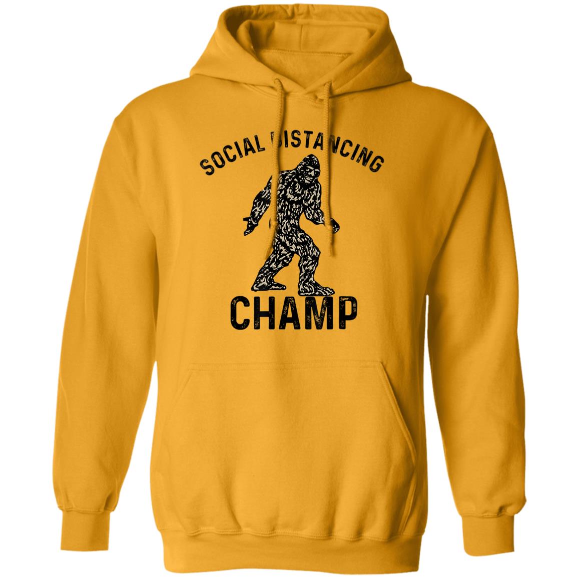 Social distancing champ introvert antisocial bigfoot fans T Shirt - Teechipus