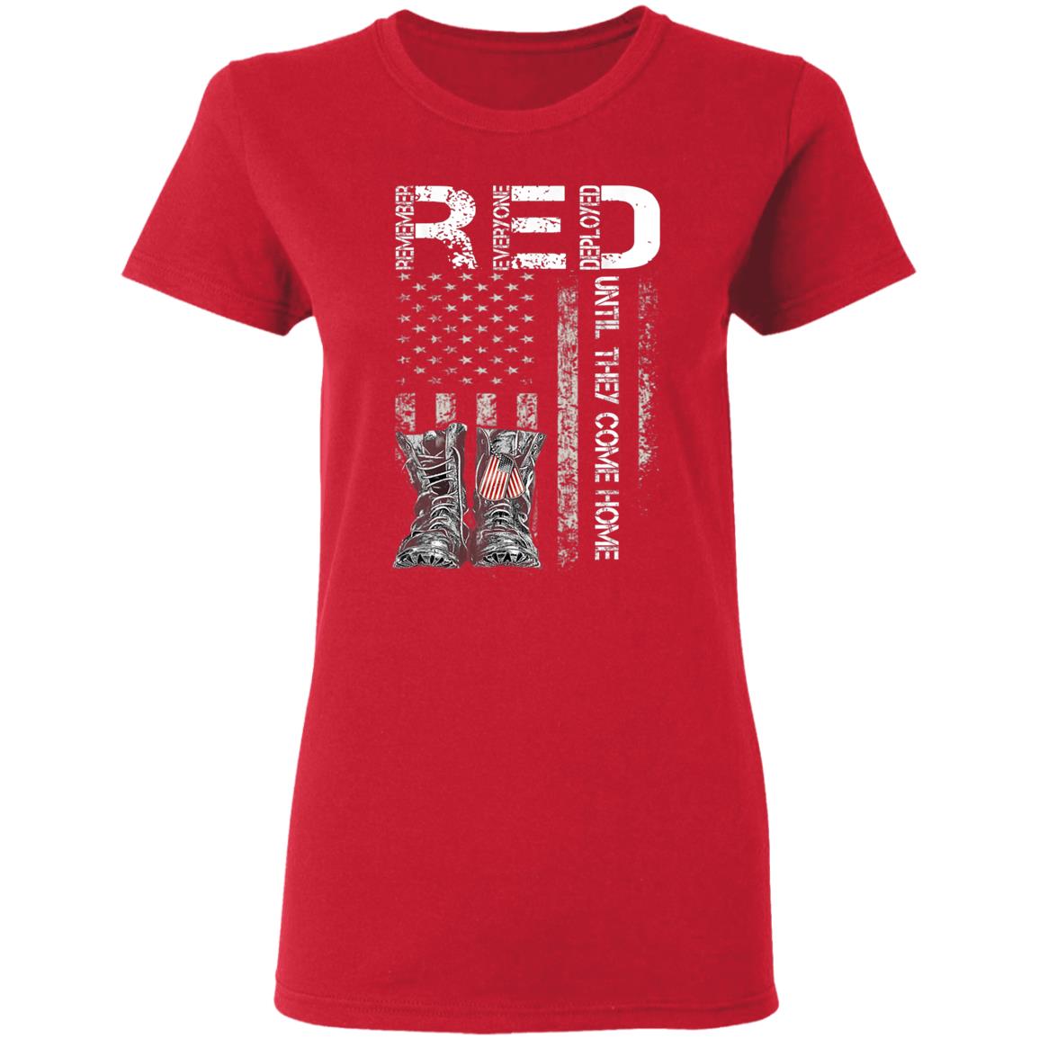 Red friday military s until y come home t shirt - Teechipus