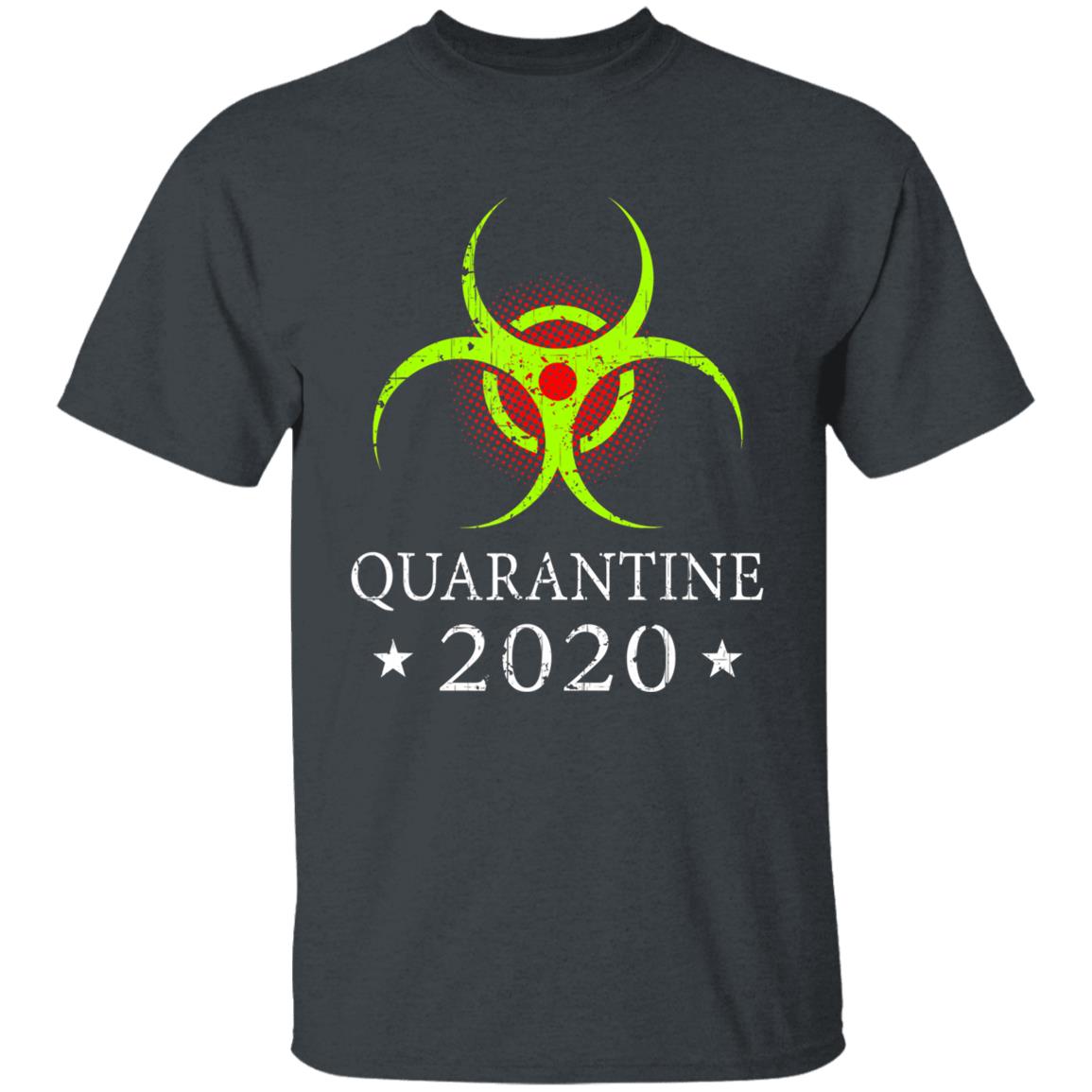 Quarantine 2020 Bio-Hazard Distressed Community Awareness T-Shirt - Teechipus