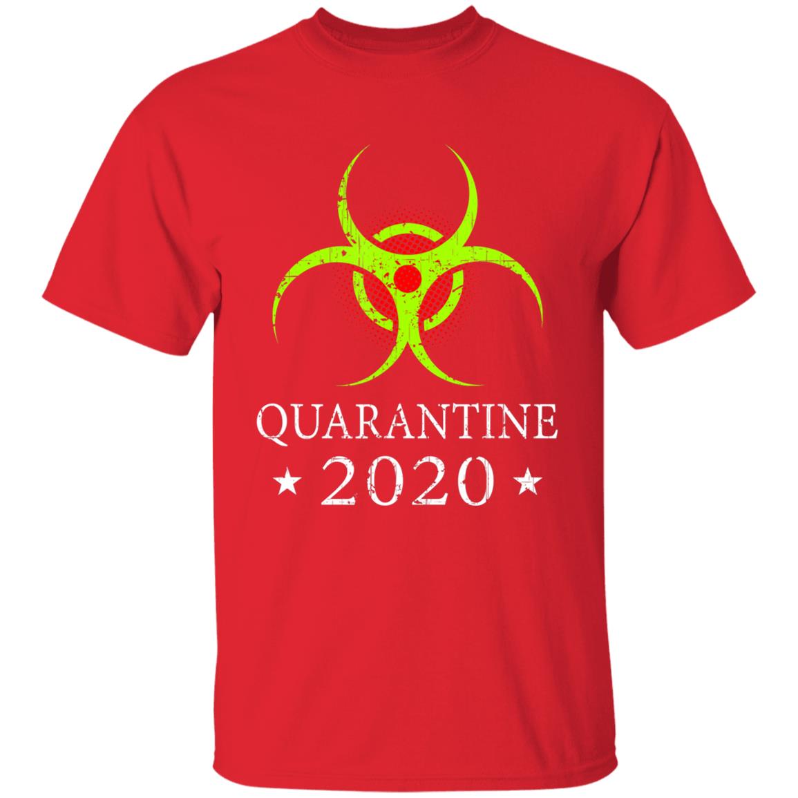 Quarantine 2020 Bio-Hazard Distressed Community Awareness T-Shirt - Teechipus