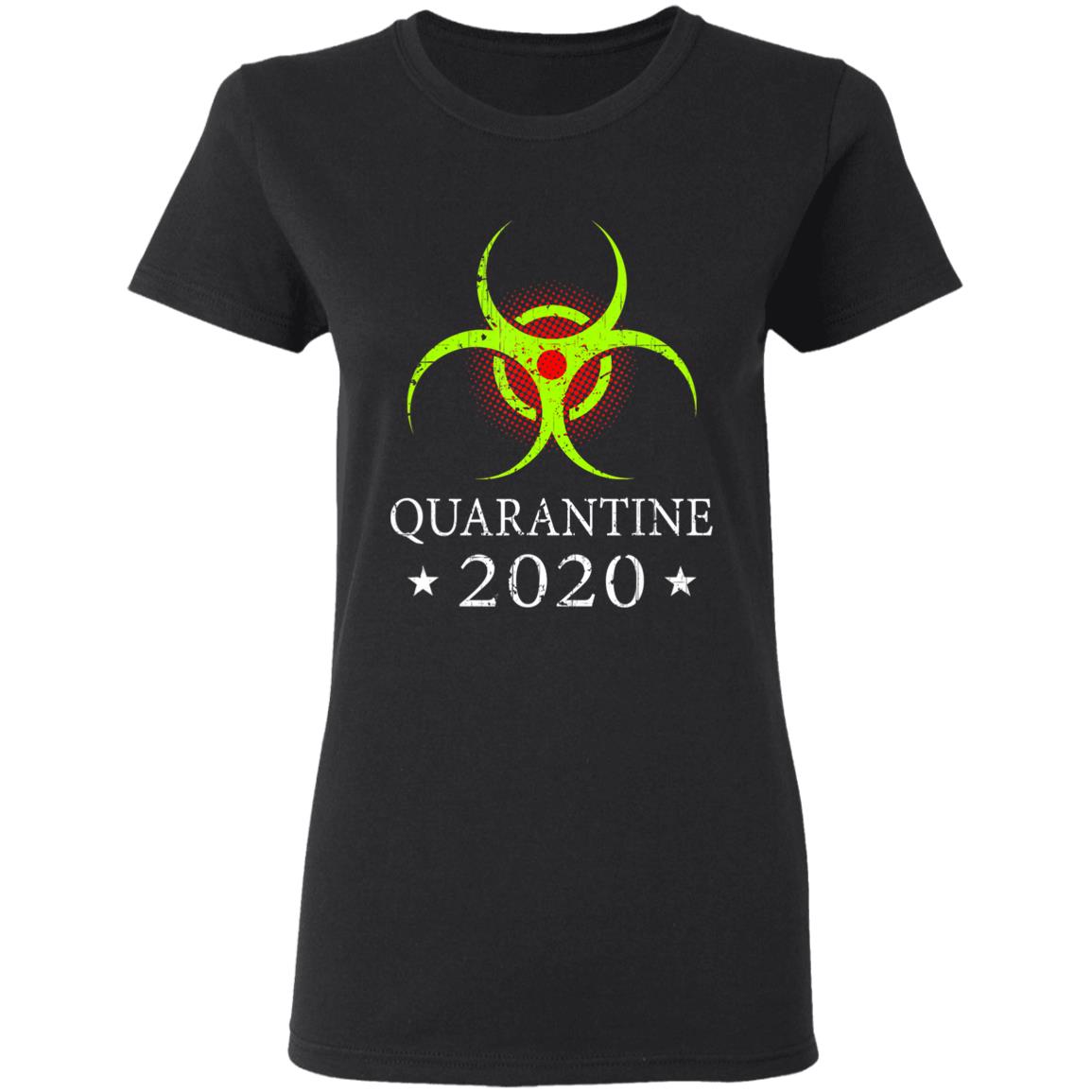 Quarantine 2020 Bio-Hazard Distressed Community Awareness T-Shirt - Teechipus