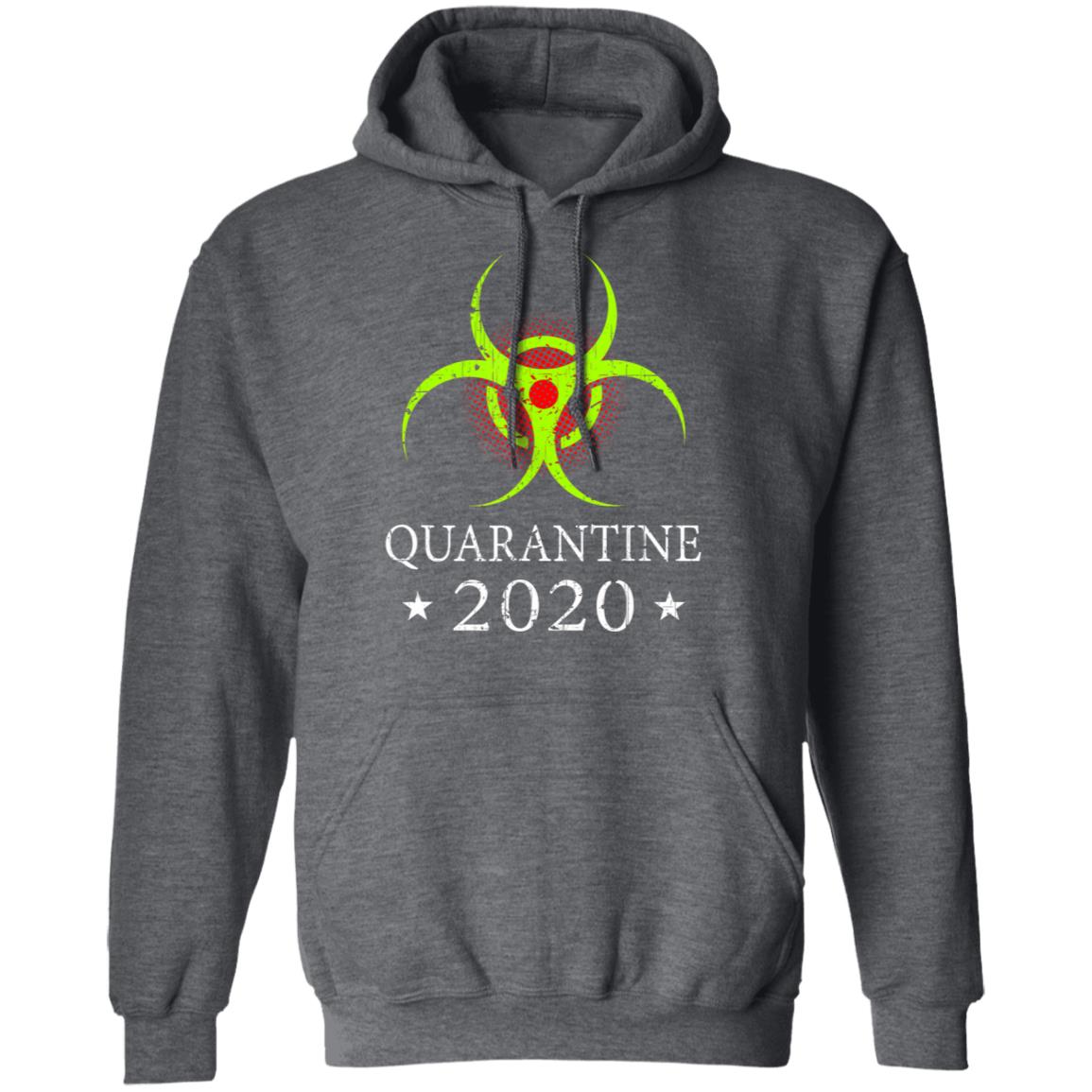 Quarantine 2020 Bio-Hazard Distressed Community Awareness T-Shirt - Teechipus