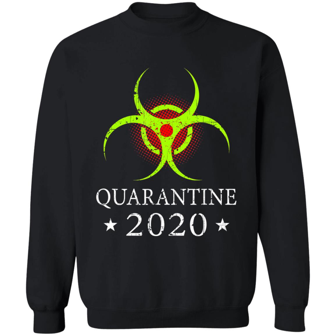 Quarantine 2020 Bio-Hazard Distressed Community Awareness T-Shirt - Teechipus