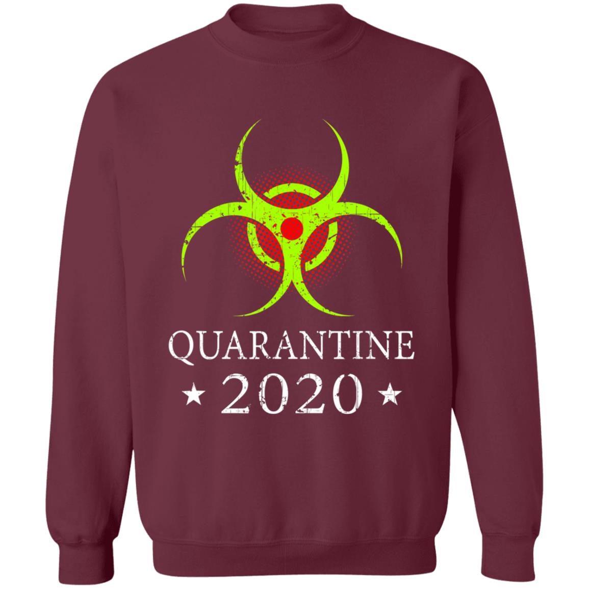 Quarantine 2020 Bio-Hazard Distressed Community Awareness T-Shirt - Teechipus