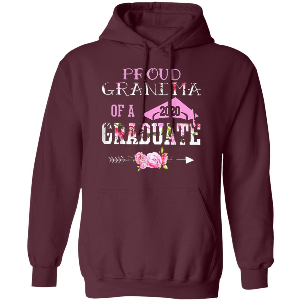 Proud Grandma Of A 2020 Graduation Class T Shirt - Teechipus
