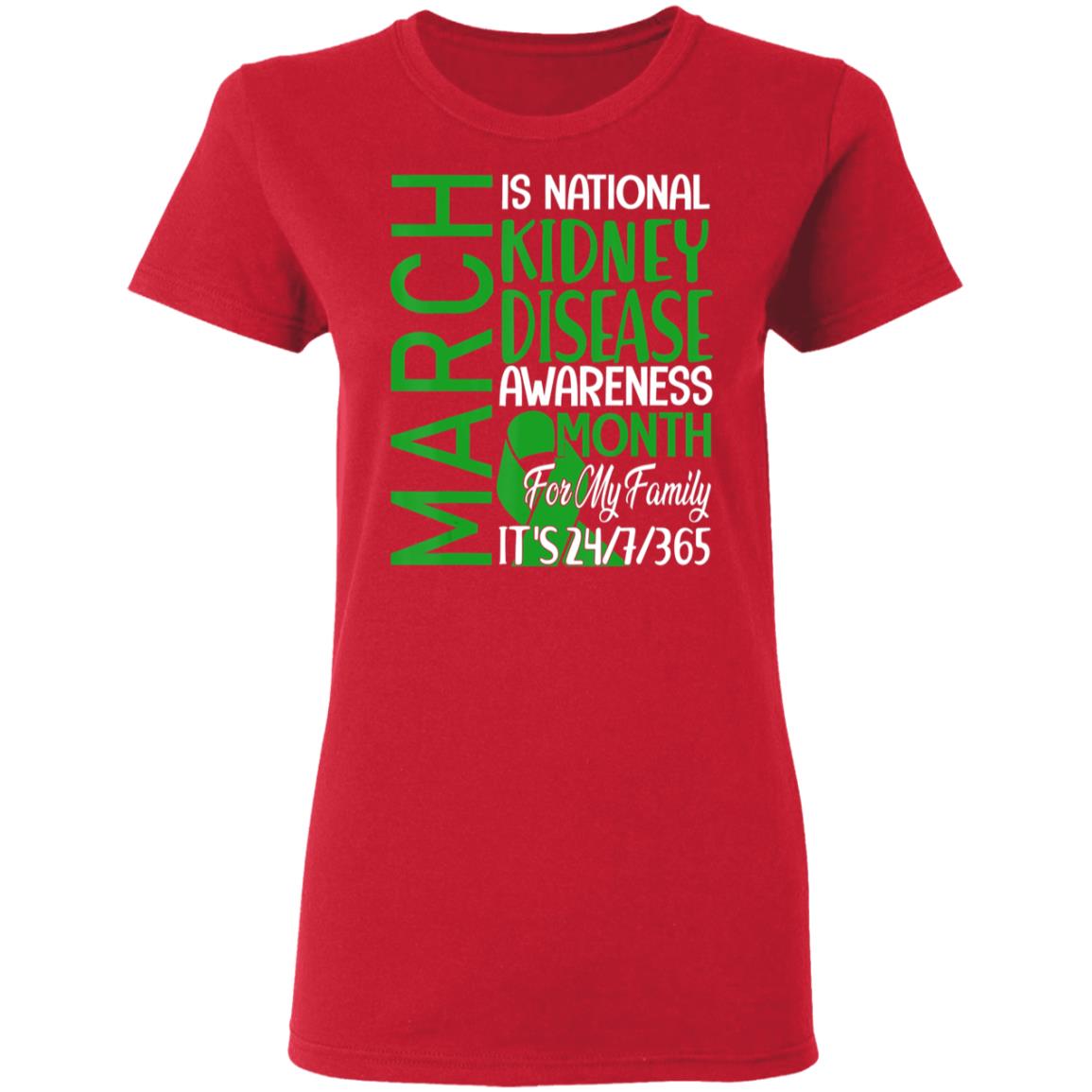 March is national kidney disease awareness month gift t shirt - Teechipus