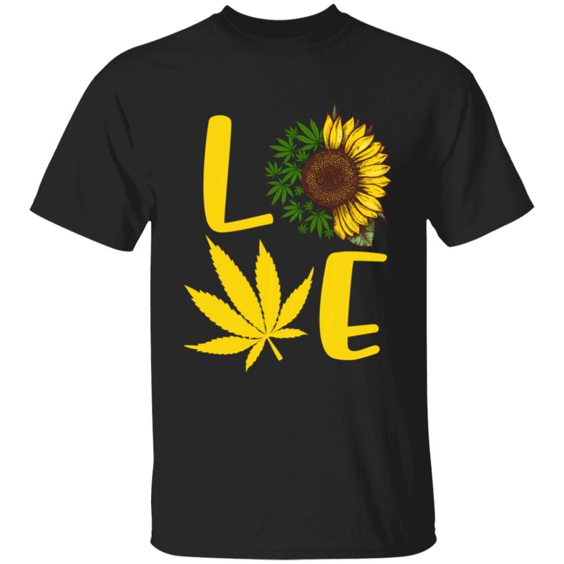 Love weed sunflower love cannabis pullover t shirt - Teechipus