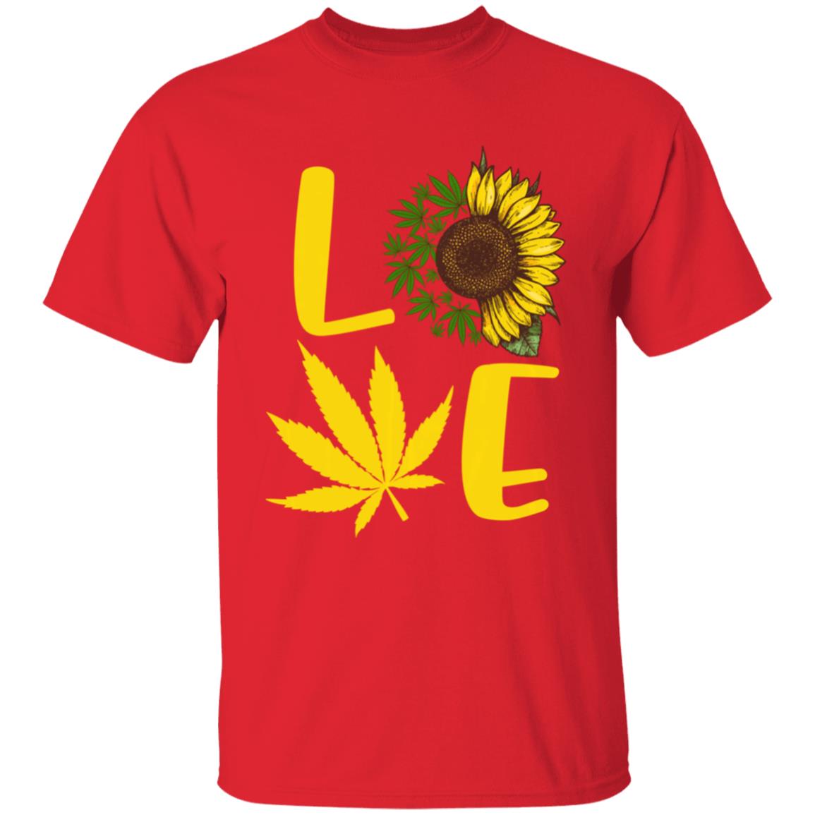Love weed sunflower love cannabis pullover t shirt - Teechipus