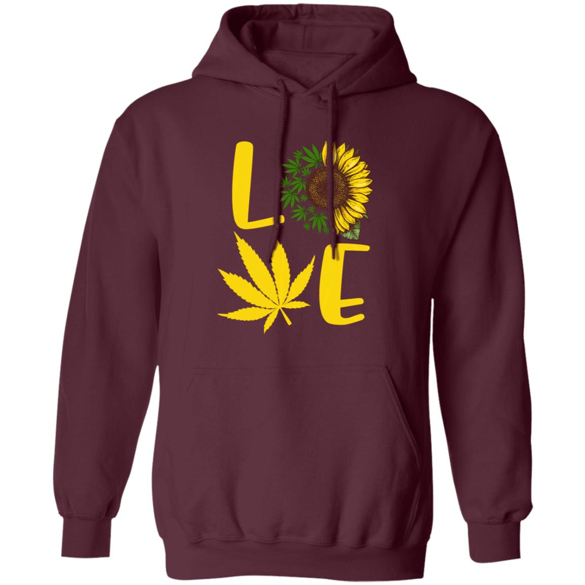 Love weed sunflower love cannabis pullover t shirt - Teechipus