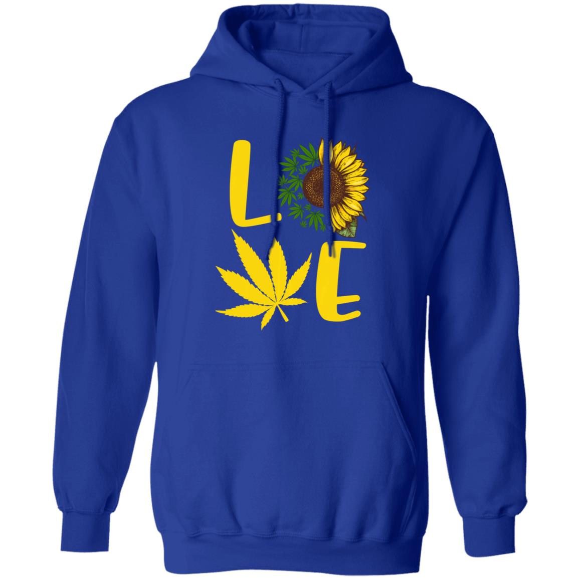 Love weed sunflower love cannabis pullover t shirt - Teechipus
