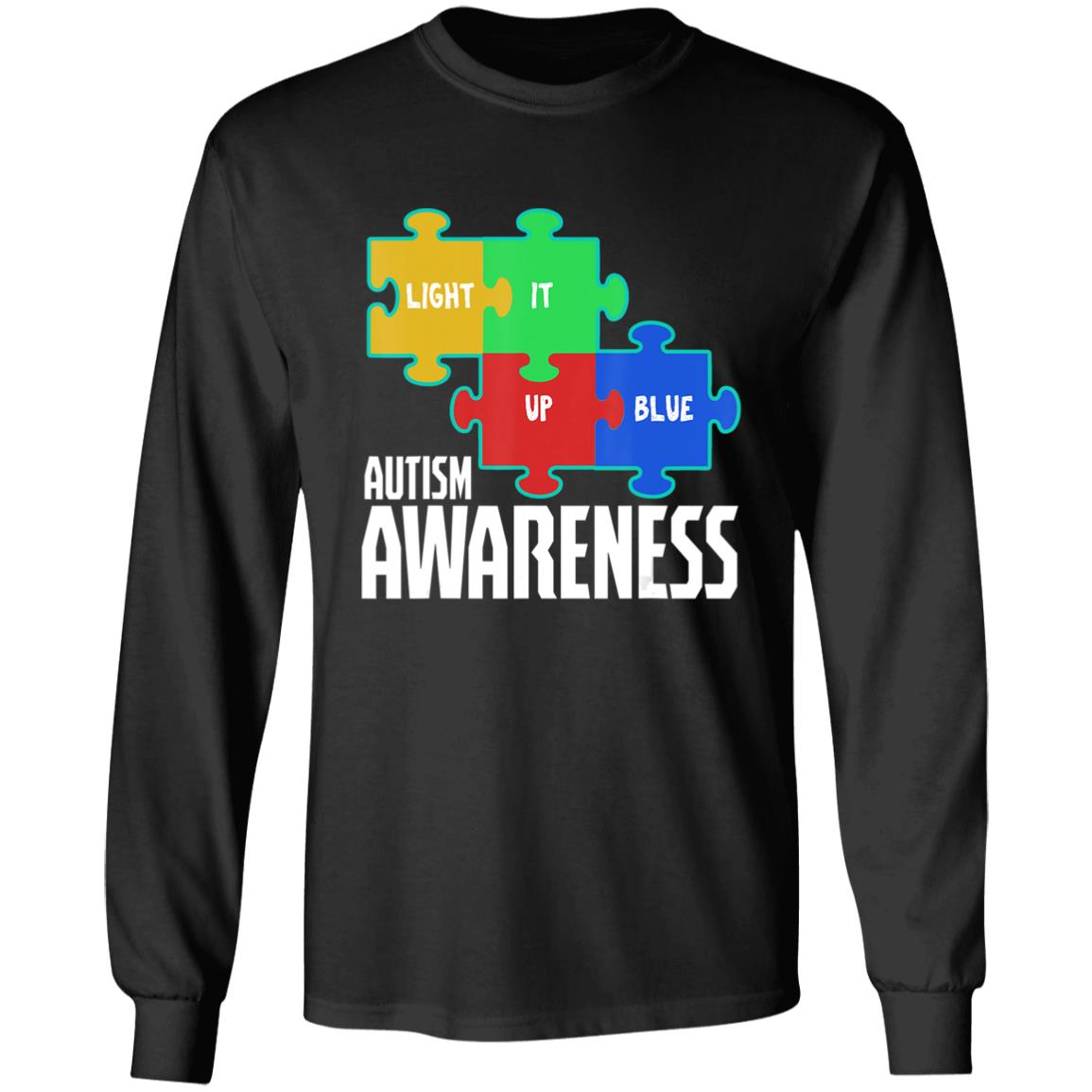 Light it up blue puzzle inspirational autism awareness gift t shirt - Teechipus