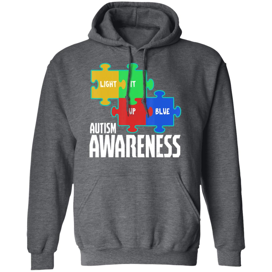 Light it up blue puzzle inspirational autism awareness gift t shirt - Teechipus