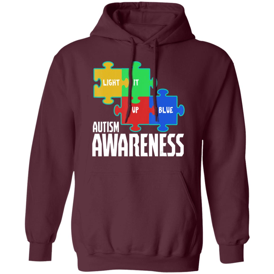 Light it up blue puzzle inspirational autism awareness gift t shirt - Teechipus