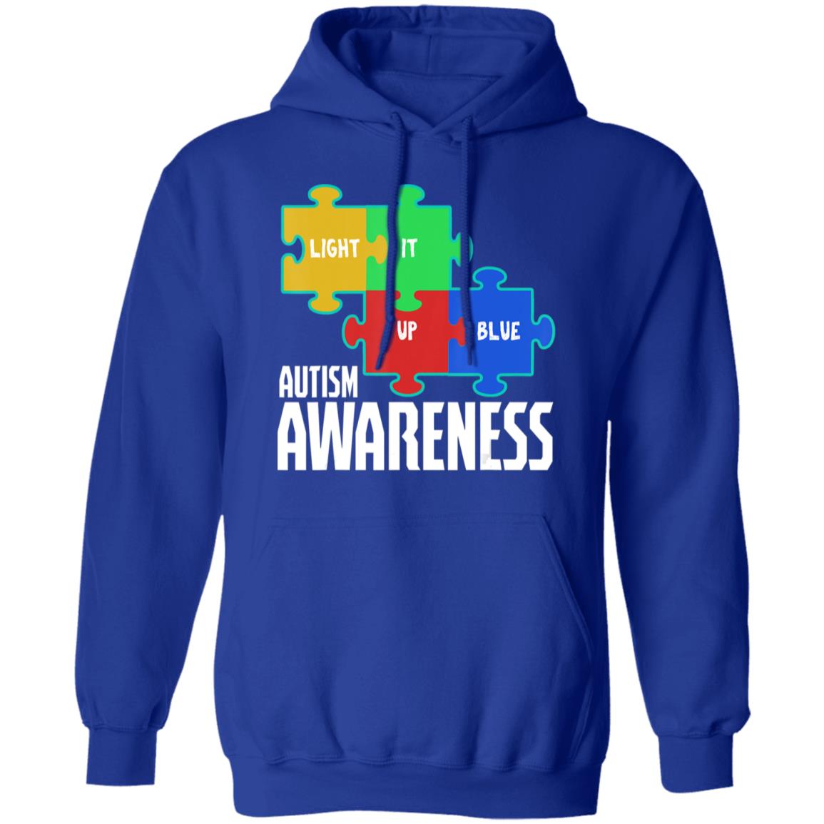 Light it up blue puzzle inspirational autism awareness gift t shirt - Teechipus