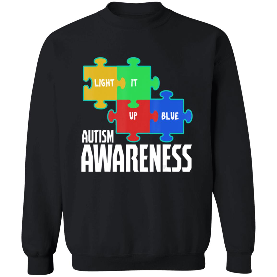 Light it up blue puzzle inspirational autism awareness gift t shirt - Teechipus