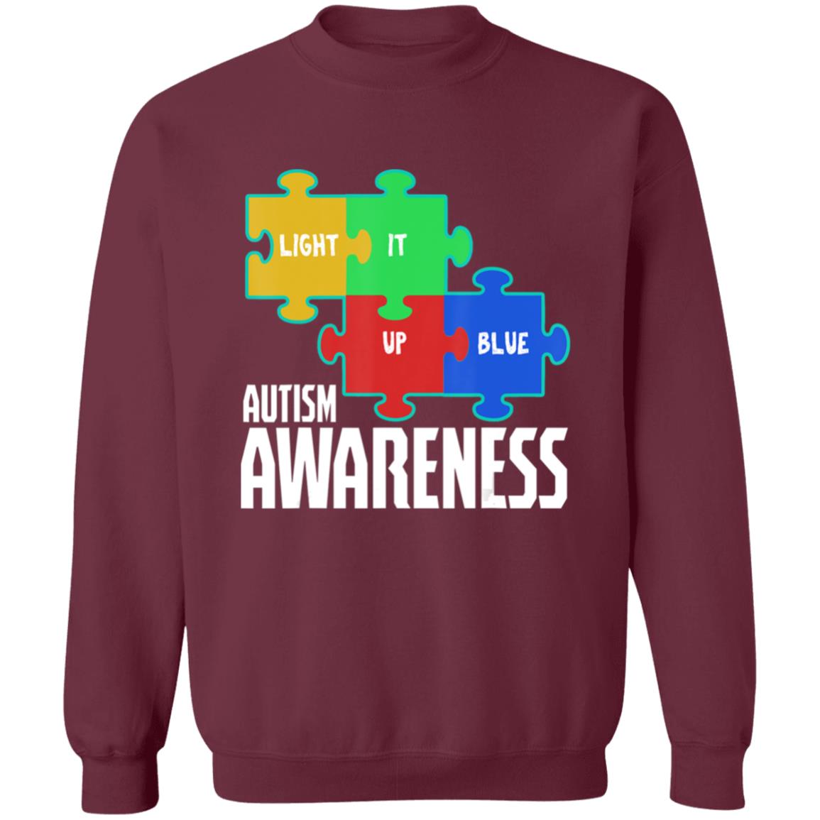 Light it up blue puzzle inspirational autism awareness gift t shirt - Teechipus