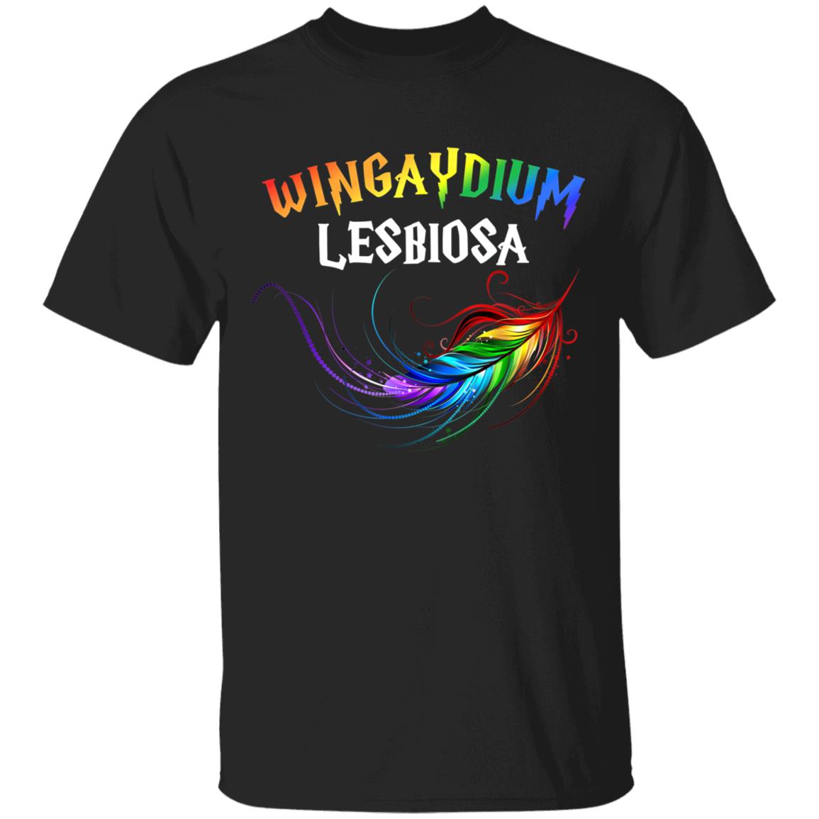 LGBT Pride 2020 Funny Lesbian Love Wingaydium Lesbiosa Gift T-Shirt - Teechipus