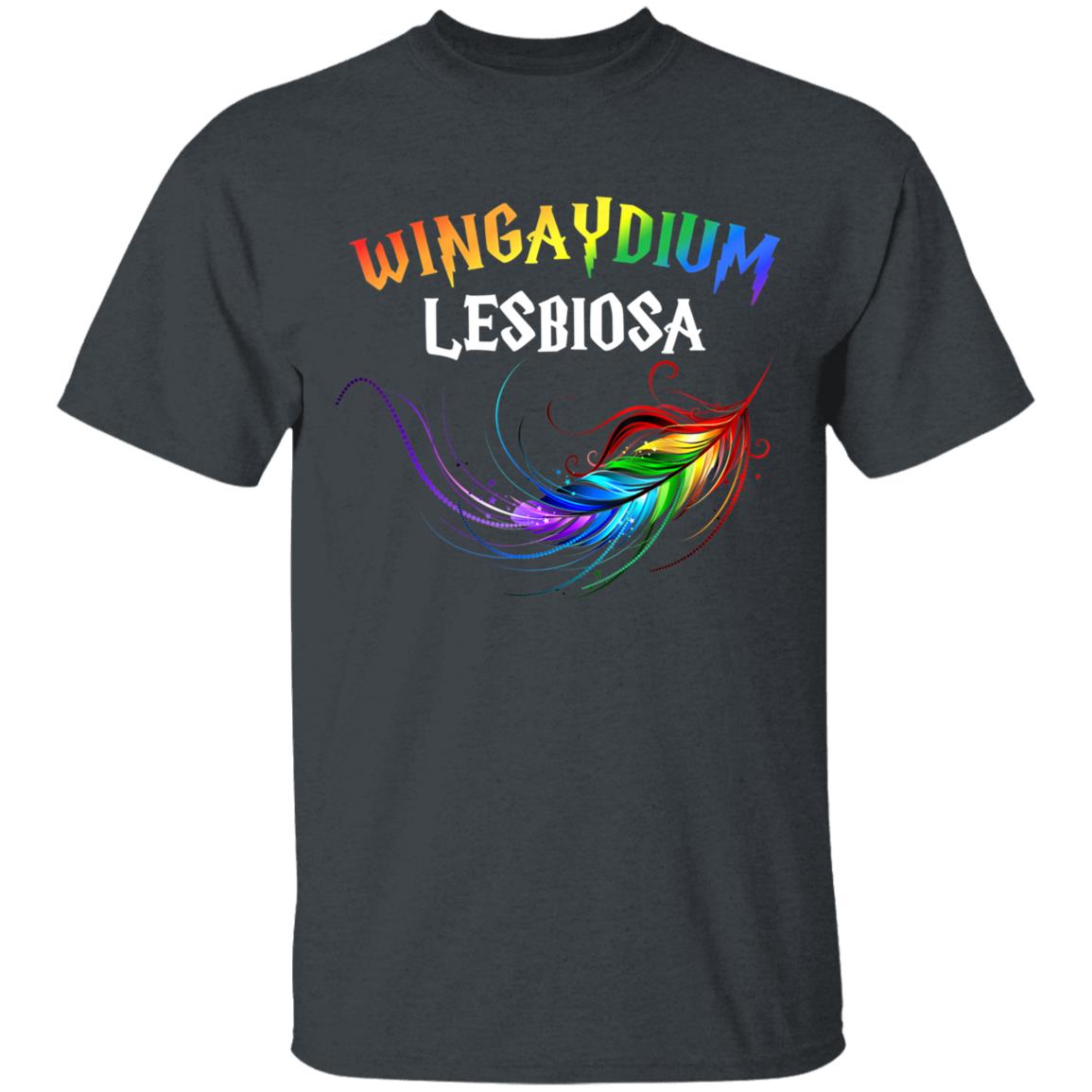 LGBT Pride 2020 Funny Lesbian Love Wingaydium Lesbiosa Gift T-Shirt - Teechipus