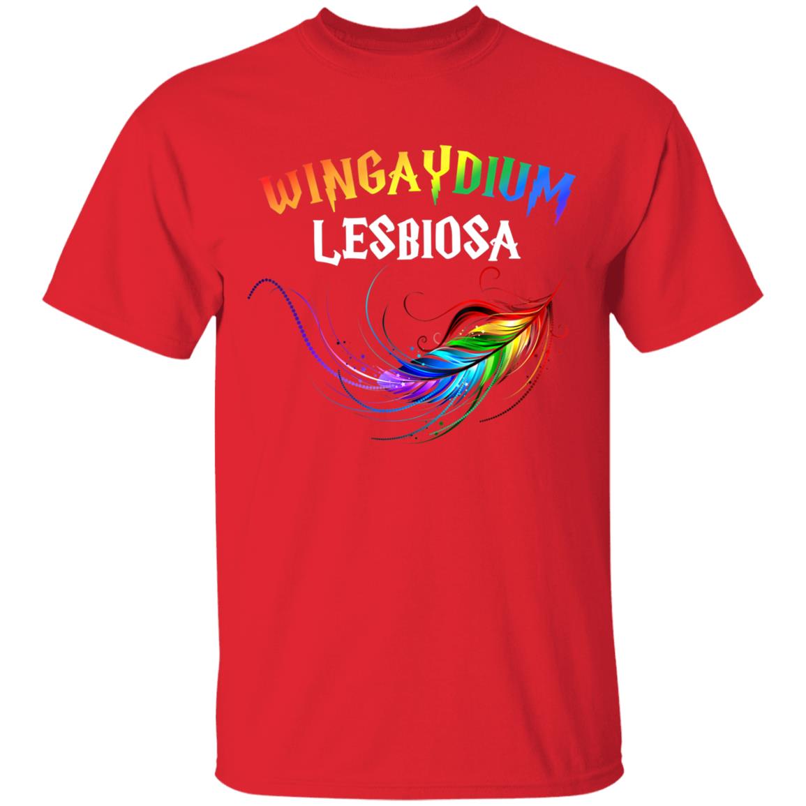 LGBT Pride 2020 Funny Lesbian Love Wingaydium Lesbiosa Gift T-Shirt - Teechipus