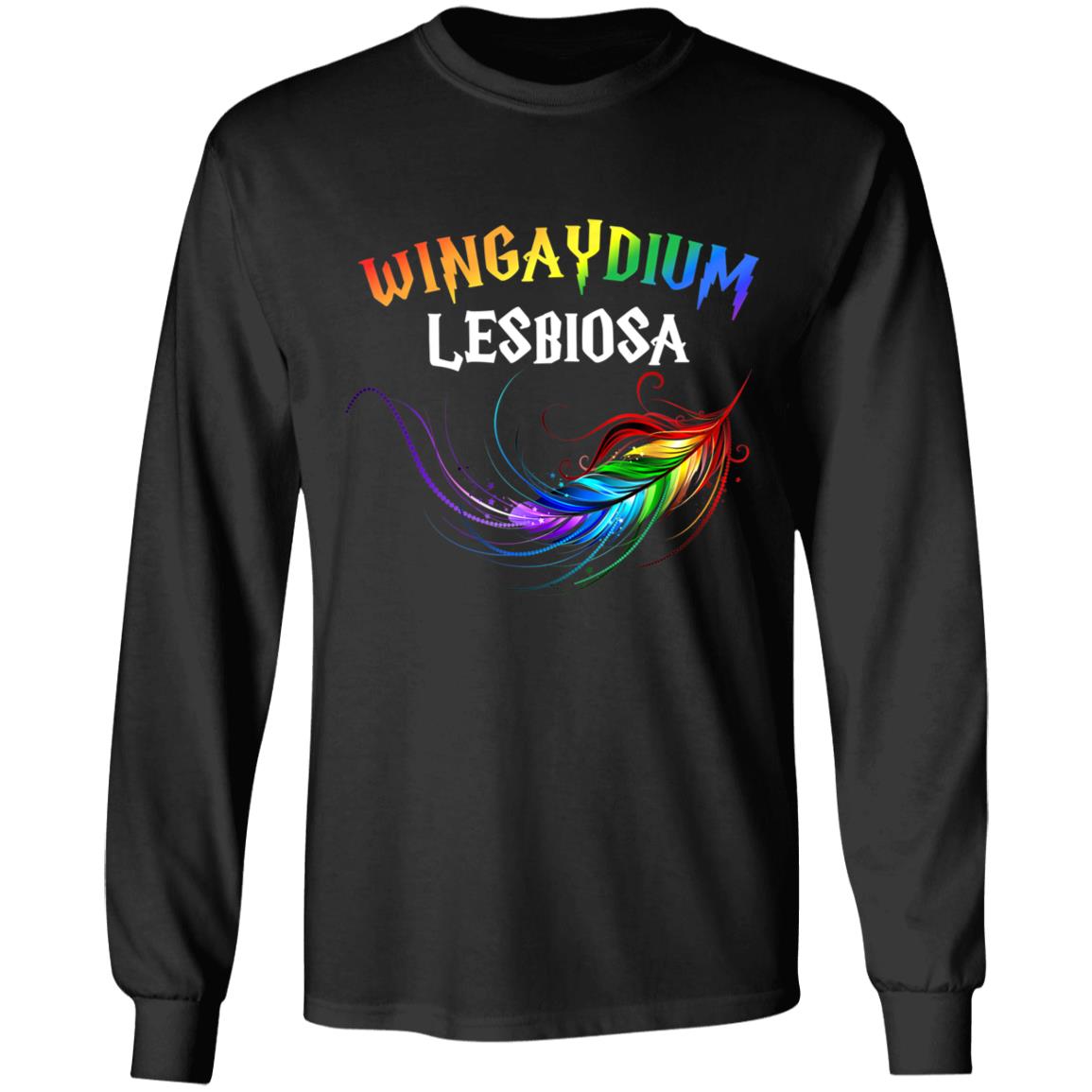 LGBT Pride 2020 Funny Lesbian Love Wingaydium Lesbiosa Gift T-Shirt - Teechipus