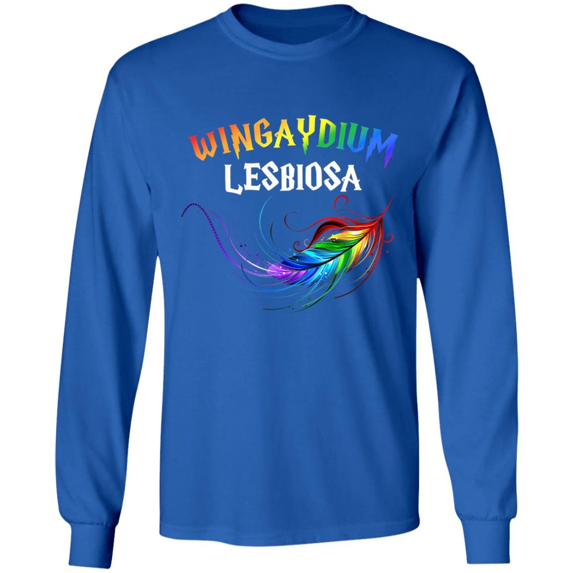 LGBT Pride 2020 Funny Lesbian Love Wingaydium Lesbiosa Gift T-Shirt - Teechipus