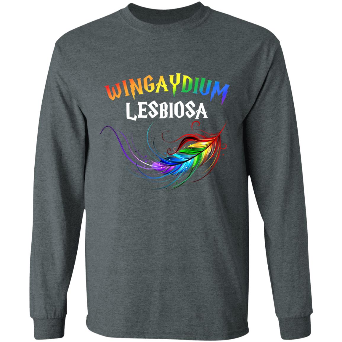 LGBT Pride 2020 Funny Lesbian Love Wingaydium Lesbiosa Gift T-Shirt - Teechipus